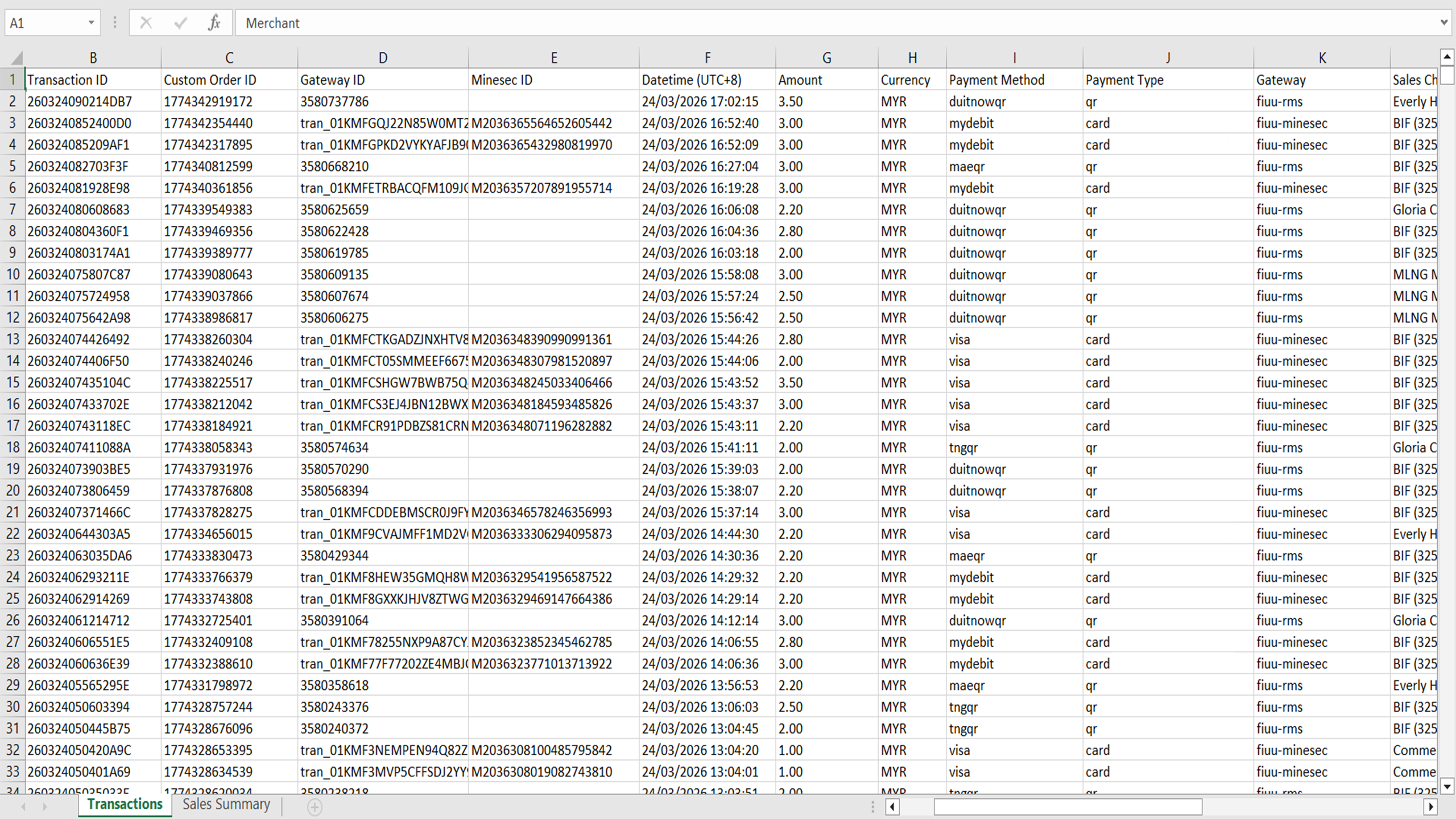 Data Export