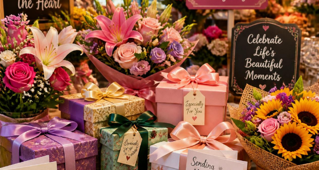 Flower gift sets and accessories