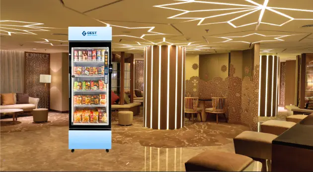 S500P vending machine in a hotel and serviced apartment