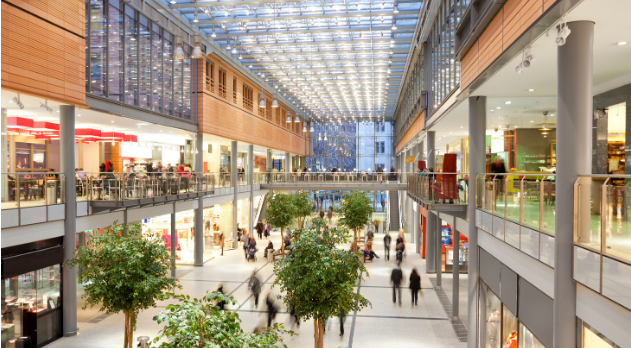Shopping mall interior