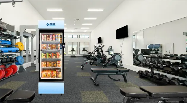 S500P vending machine in a gym and sports facility