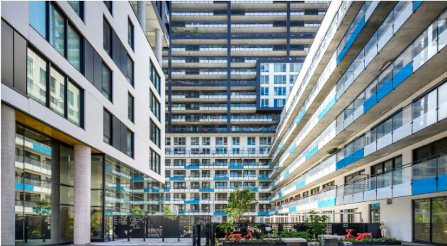 Residential condominium area